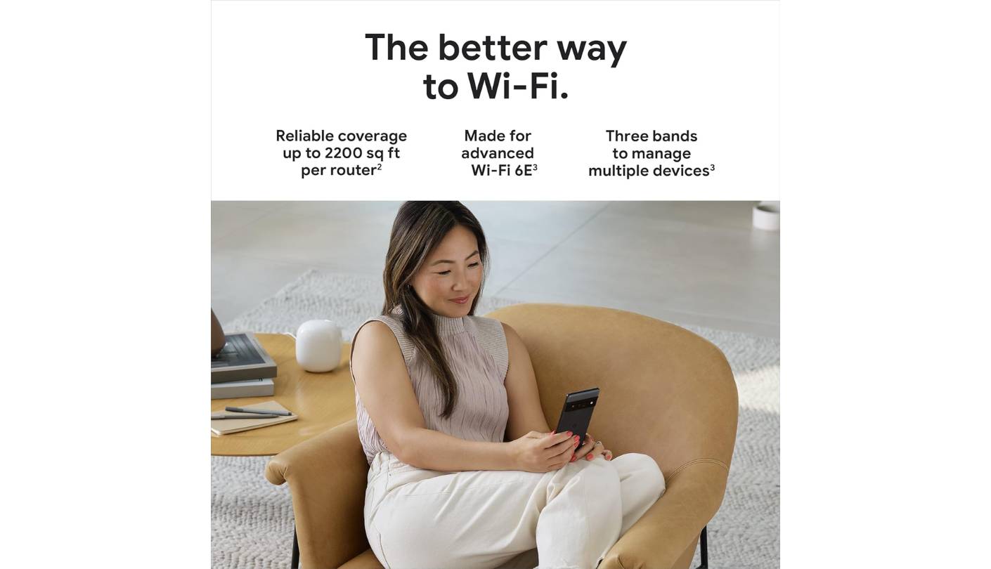 Google Nest Wifi Pro whole home wifi mesh network