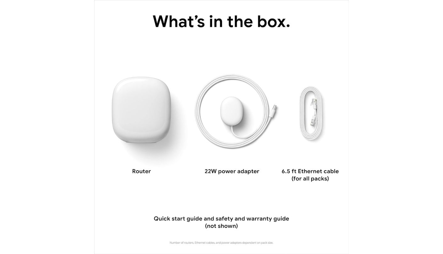 Google Nest Wifi Pro mesh wifi system for large home