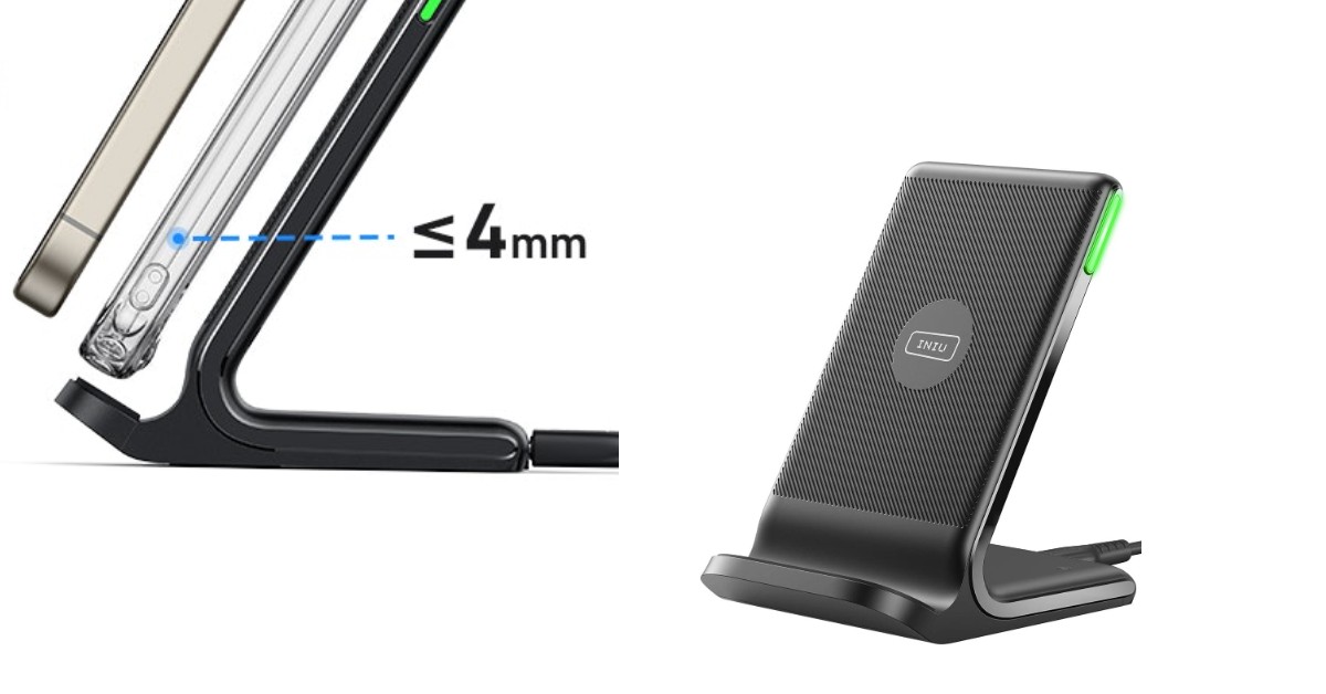 Chargeur sans fil INIU 15W pour otterbox defender