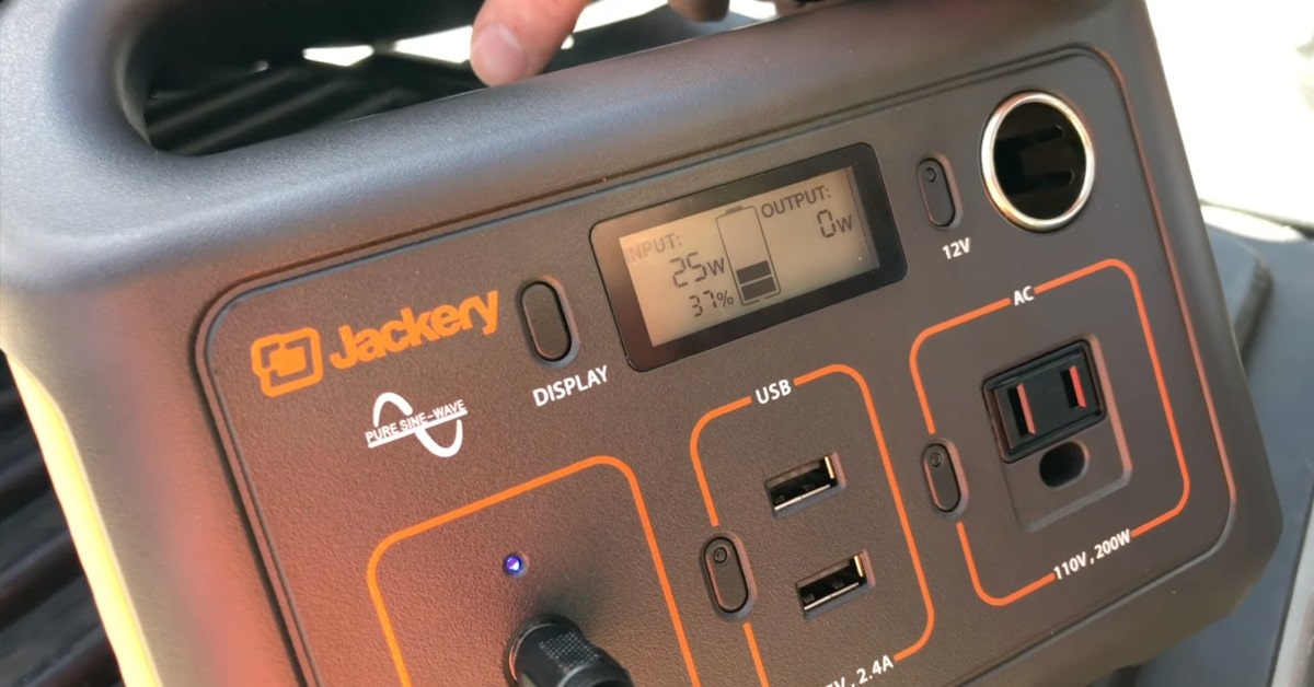 Jackery solar generator for camping