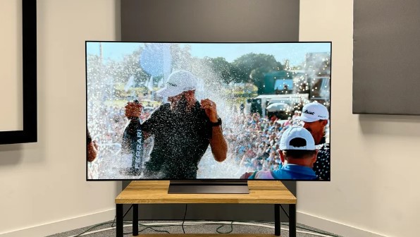 LG OLED evo C4 TV with perfect blacks