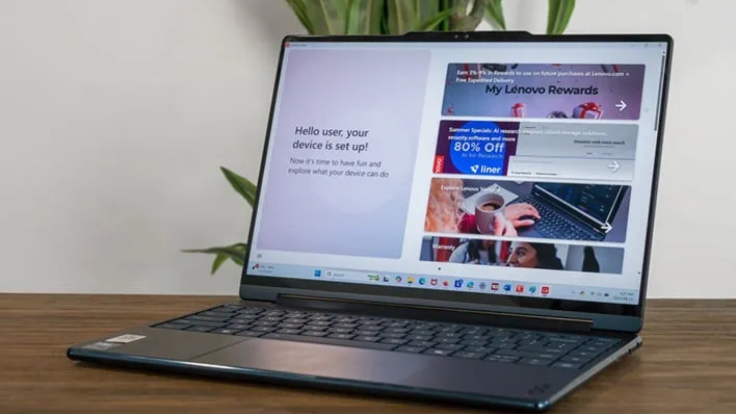 Lenovo Yoga 9i Aura Edition convertible laptop stylus support