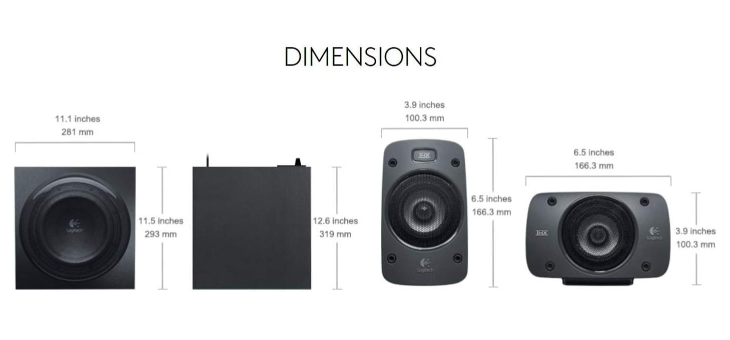 Logitech Z906 home theater setup