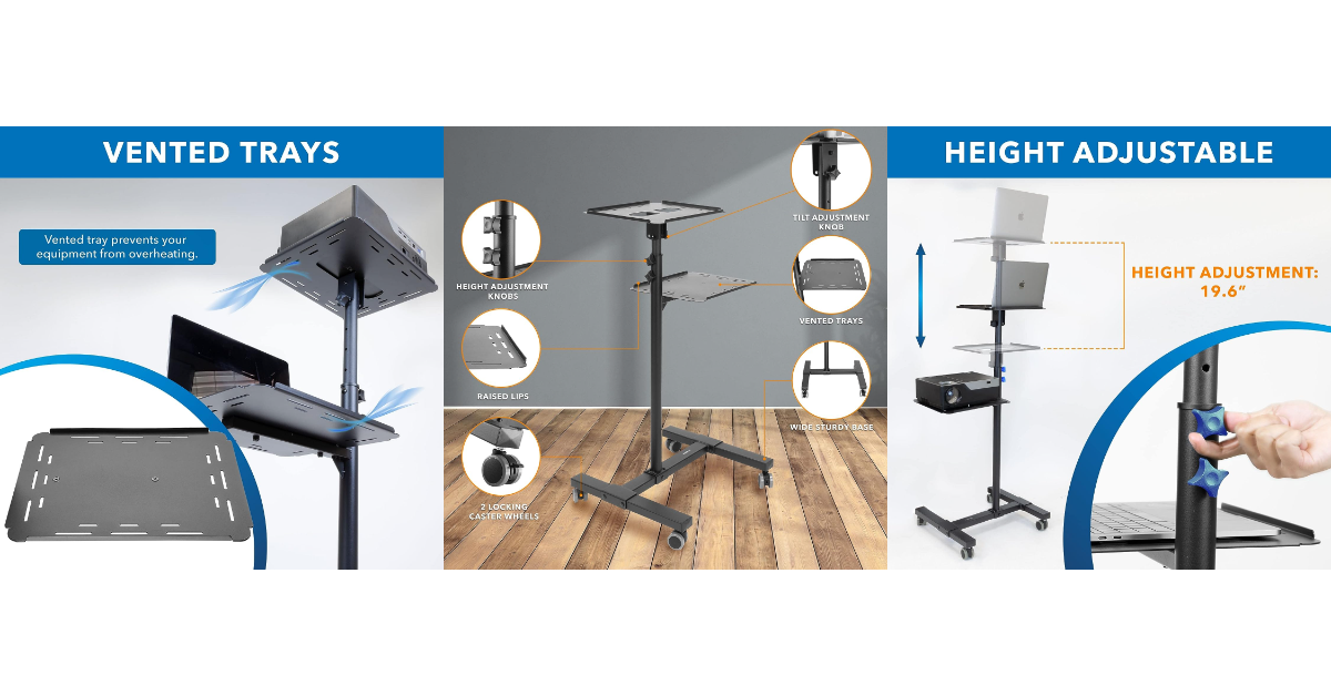 Mount-It! Mobile outdoor projector stand