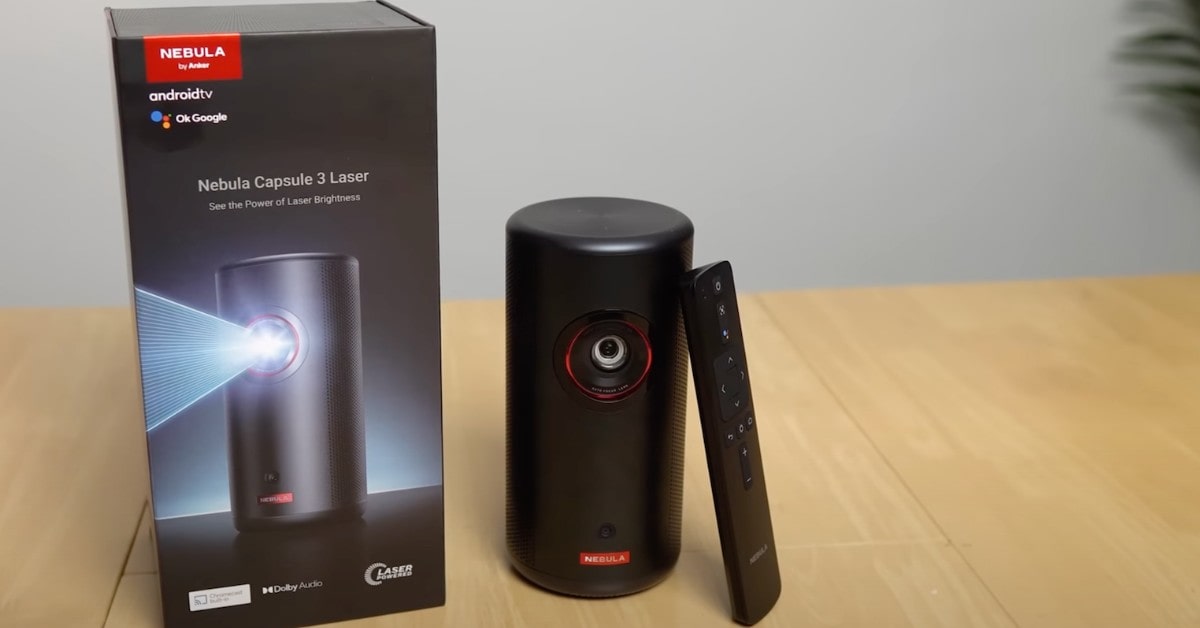 NEBULA by Anker Capsule 3 Laser portable projector for travel