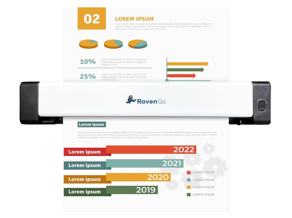 Raven Go portable document scanner