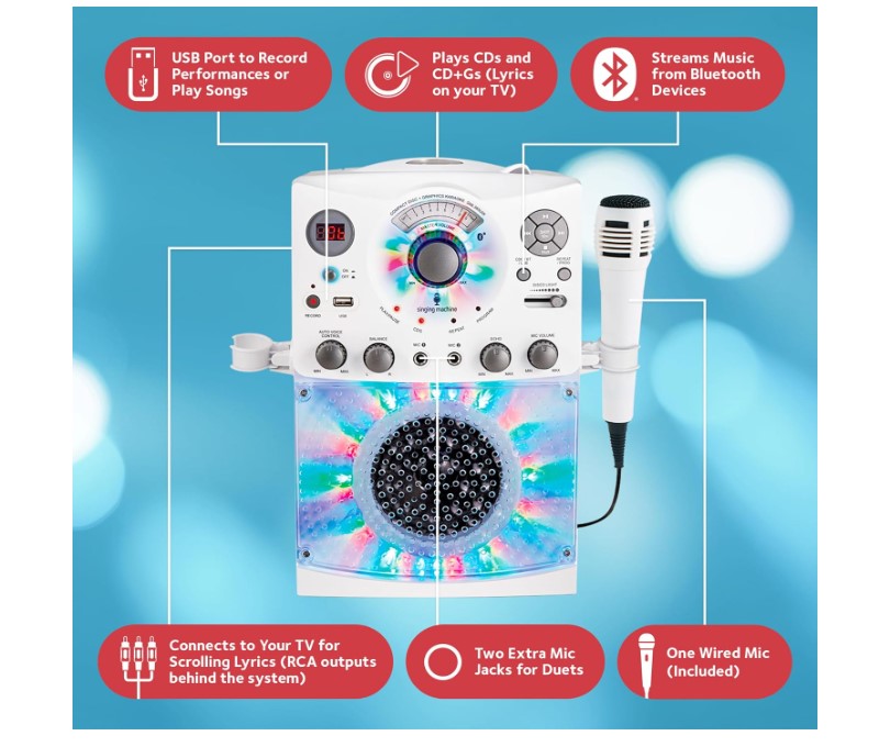 Singing Machine SML385UW kids karaoke machine