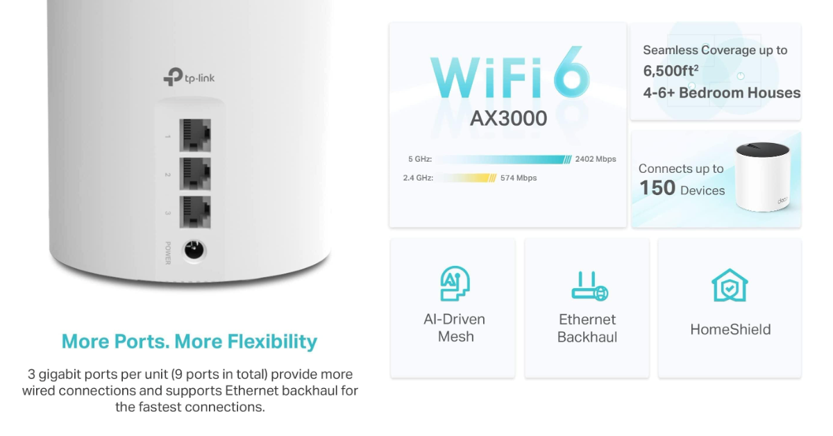 TP-Link Deco AX3000 wifi mesh for starlink review