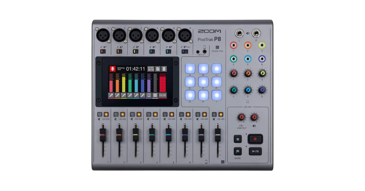 Zoom PodTrak P8 Enregistreur de podcast