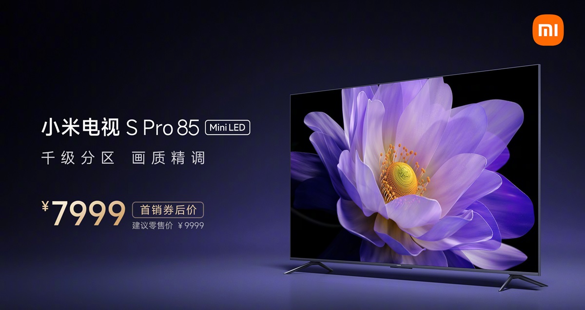 Xiaomi TV S Pro 85 - Mini TV LED de grande taille avec 4K ULTRA HD, 144Hz et support HDMI 2.1 au prix de 1100