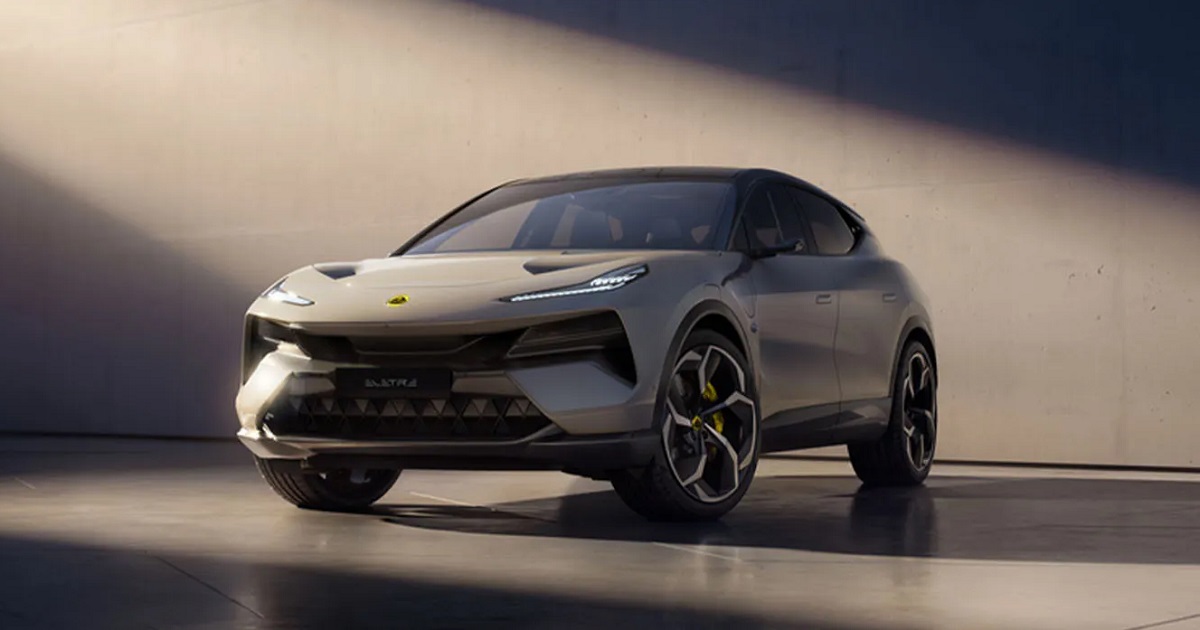 Lotus Eletre - crossover électrique haut de gamme avec un moteur pouvant atteindre 675 kW, une accélération de 100 km/h en 2,95 secondes et un prix à partir de 95 990 €.