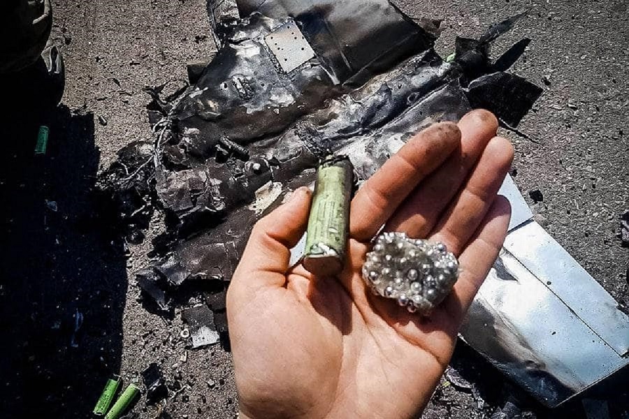 A National Guardsman shot down an enemy drone with an AK-47