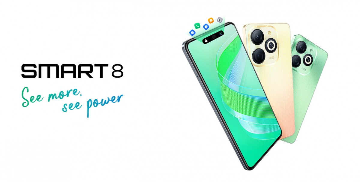 Infinix Smart 8 - UNISOC T606, écran LCD 90Hz, Android 13 et appareil photo 13MP au prix de 100