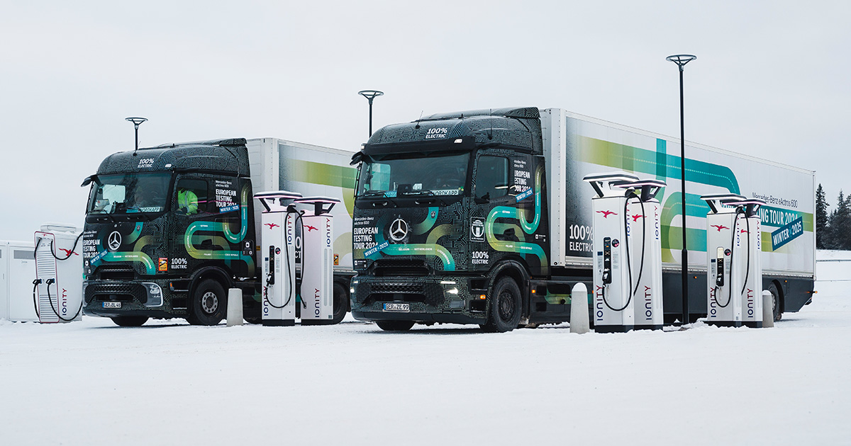 eActros 600: Зимові випробування на європейських трасах