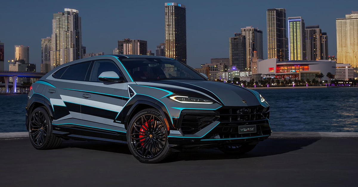 Lamborghini a dévoilé l'Urus SE à Art Basel Miami Beach 2024
