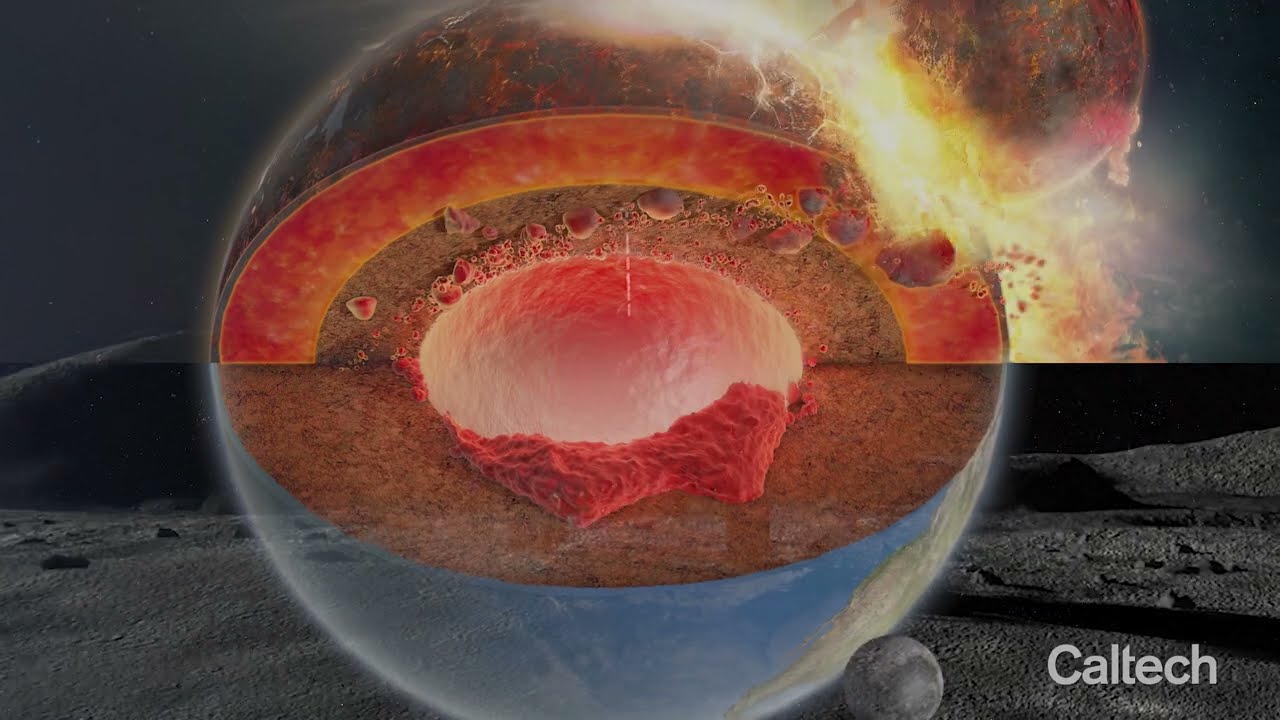 Giant chunks of the ancient planet Theia, which helped create the Moon, are floating inside the Earth