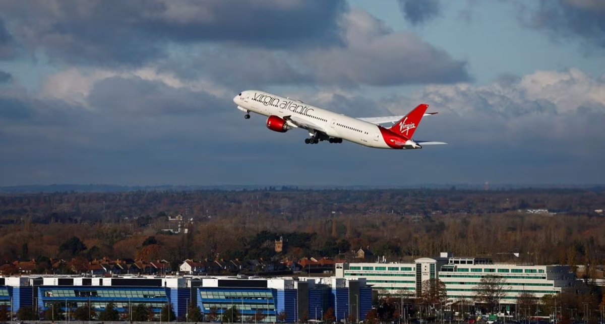 Virgin Atlantic passenger jet makes first ever cross-Atlantic flight using clean fuel