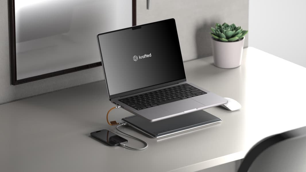 Krafted Edge под ноутбуком