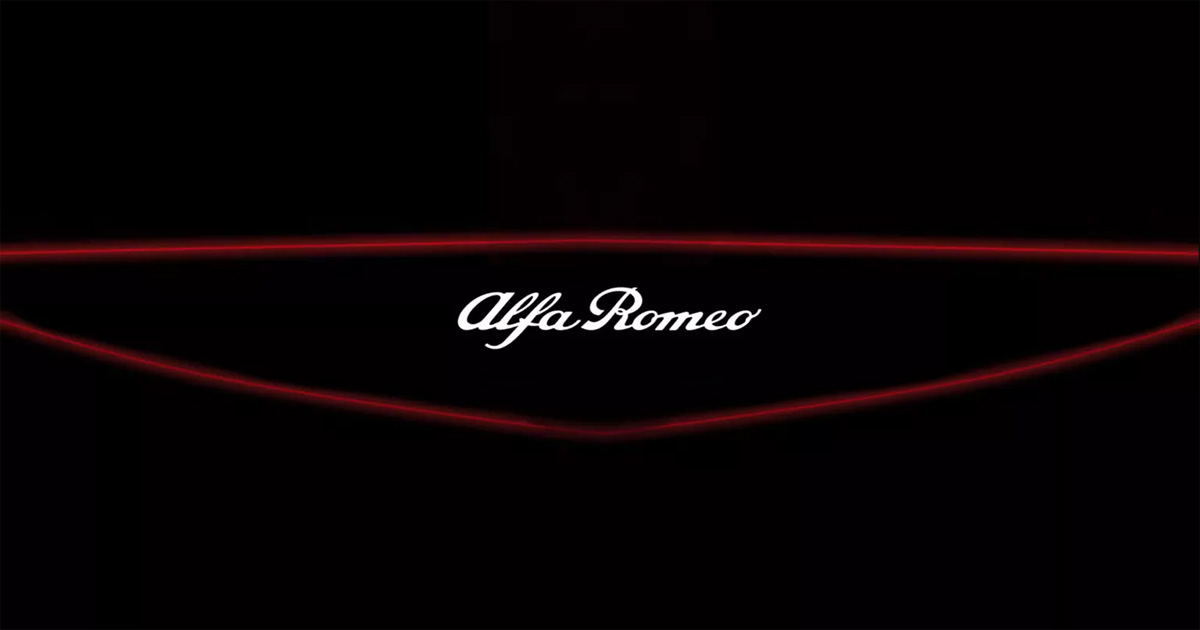 Alfa Romeo présente un nouveau produit : une signature lumineuse dans le design