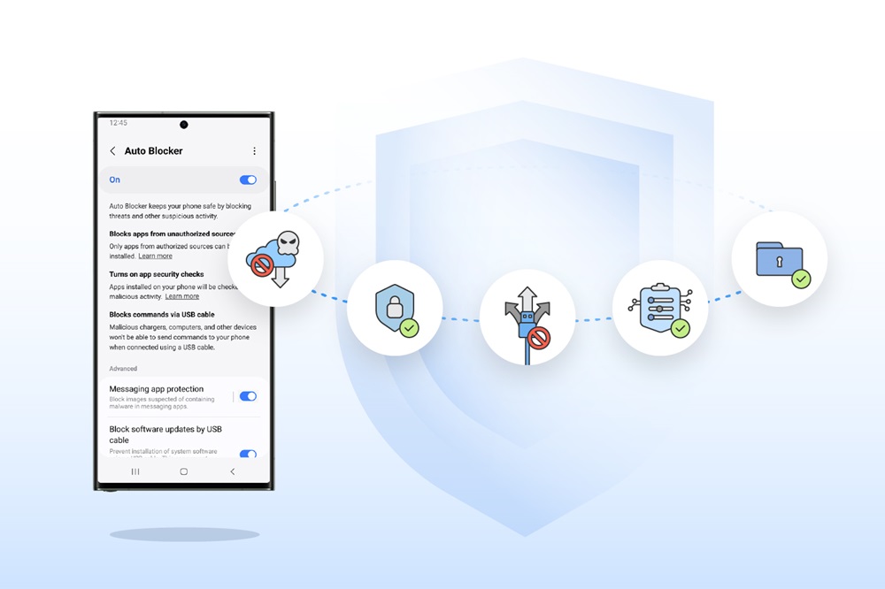 Smartphones with One UI 6.1.1 get improved Auto Blocker security