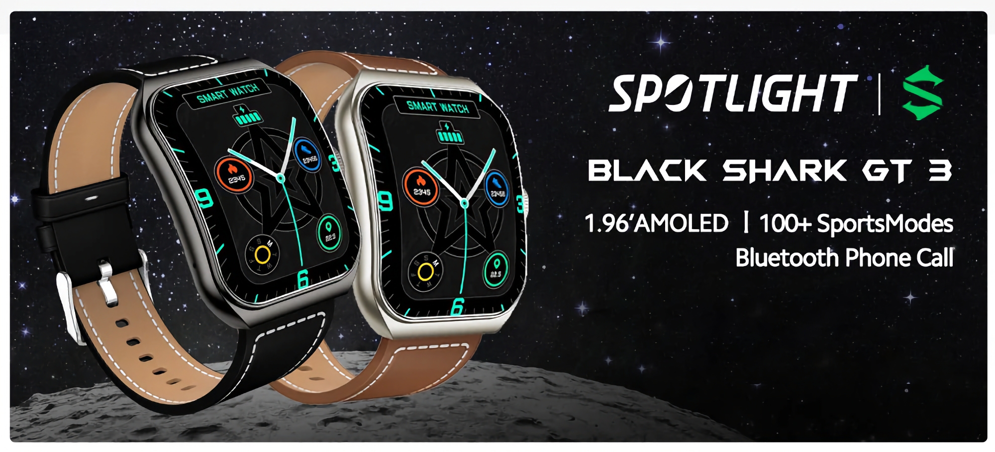Xiaomi annonce la Black Shark GT3 : une smartwatch dotée d'un écran AMOLED, d'une fonction d'appel et d'une autonomie de 10 jours au prix de 34,99 euros.