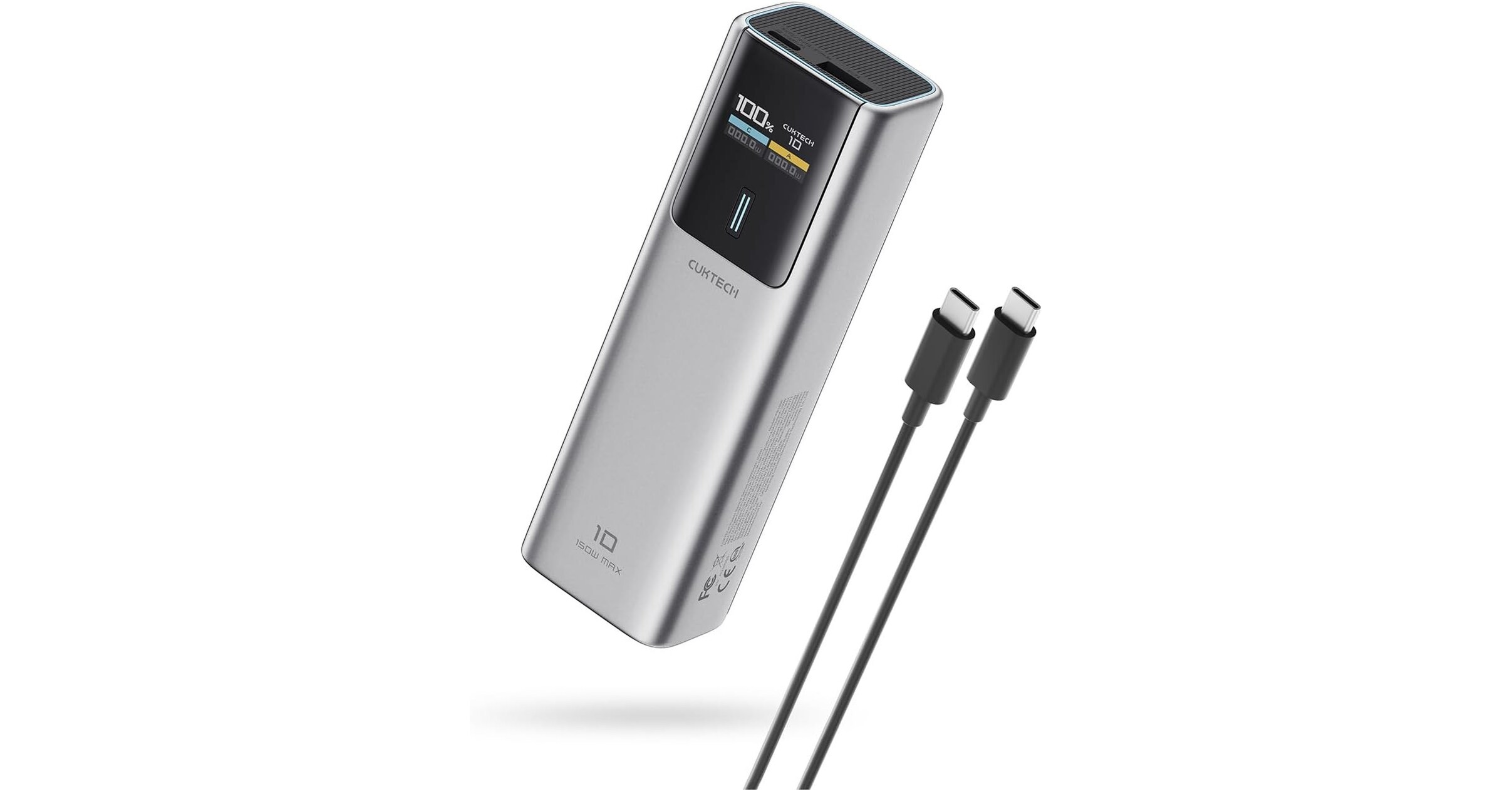 Cuktech 10 Plus : banque d'énergie de 15 000 mAh avec prise en charge ADC 2.0 pour la charge rapide des smartphones