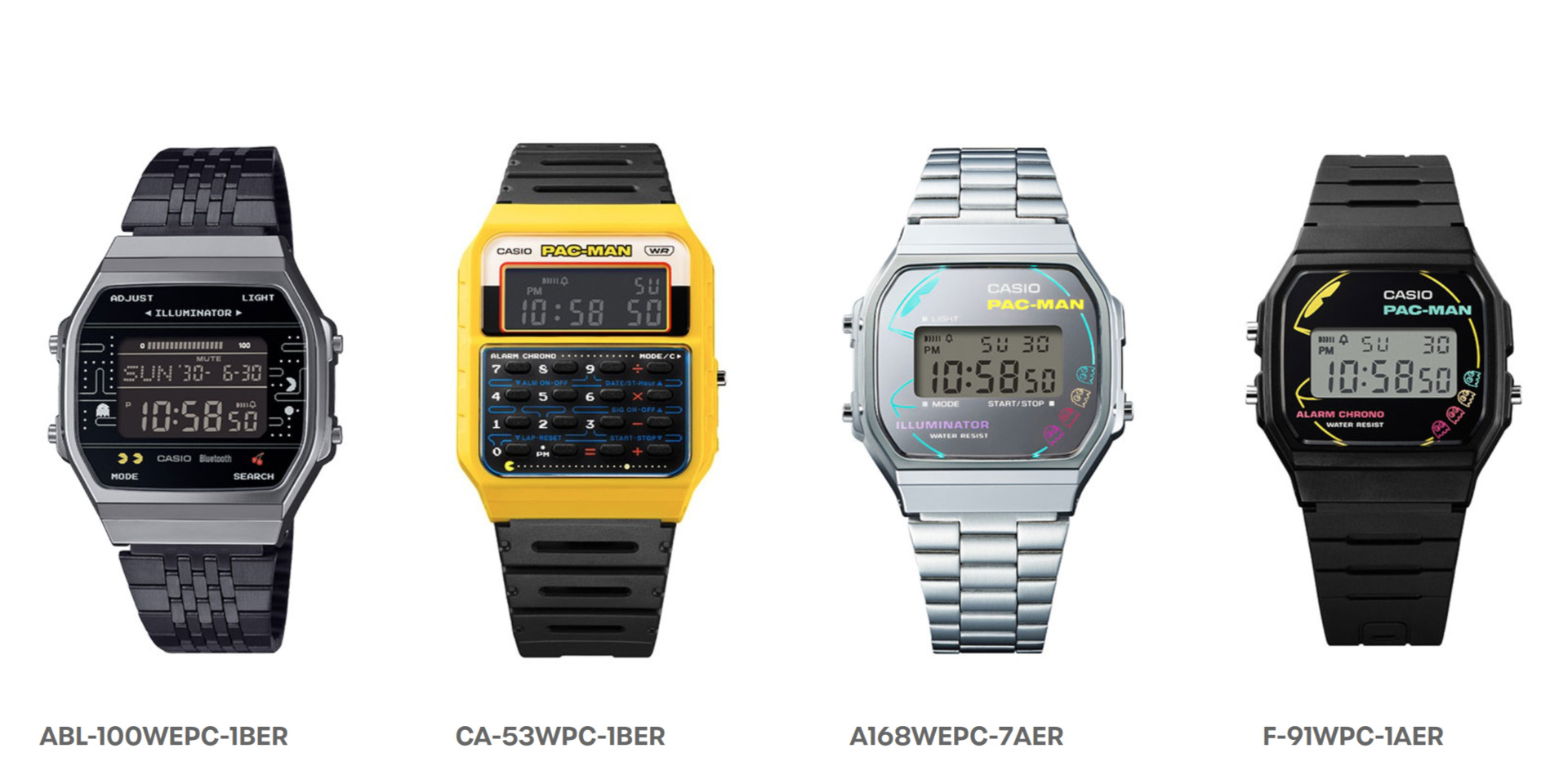 Casio випускає культові годинники Pac-Man в Європі: Bluetooth і калькулятор у новій колекції!