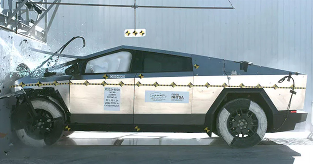 Brutal toughness: Checking the stability of the Tesla Cybertruck in crash tests