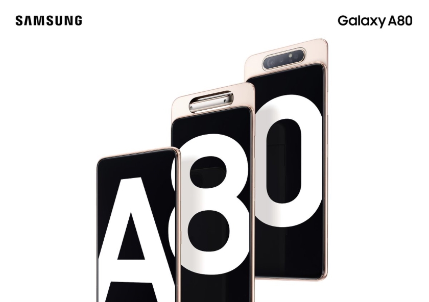 Samsung Galaxy A80: флагман A-серии с выдвижной тройной камерой и чипом Snapdragon 675 (обновлено)