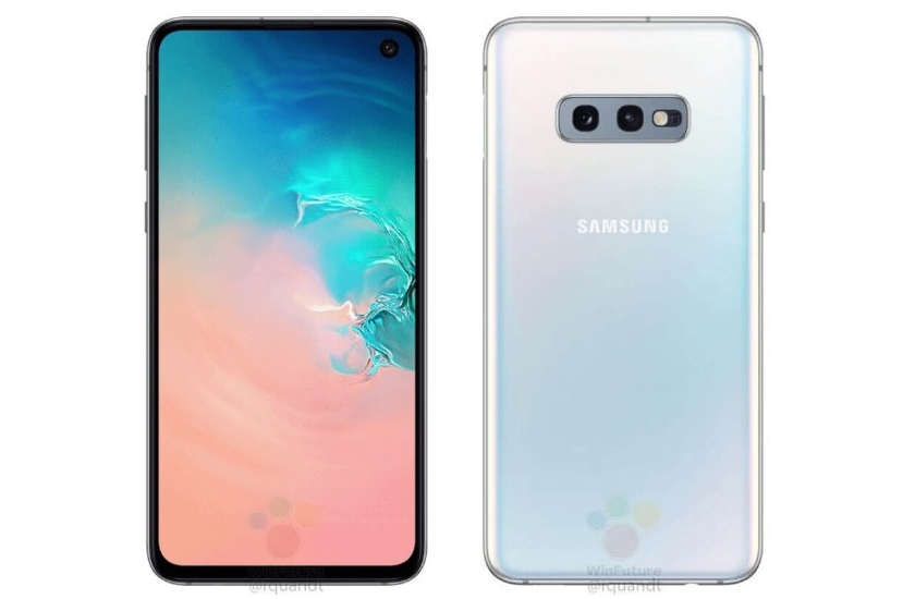 Официальные рендеры Galaxy S10e: дисплей с отверстием для селфи-камеры и сканер на боковой стороне