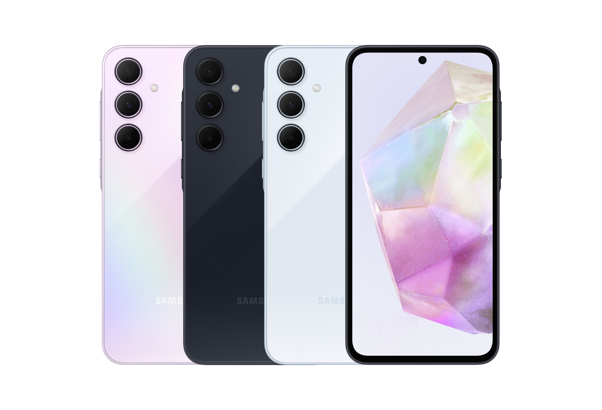 Samsung Galaxy A55 and Galaxy A35 have appeared on official press renders