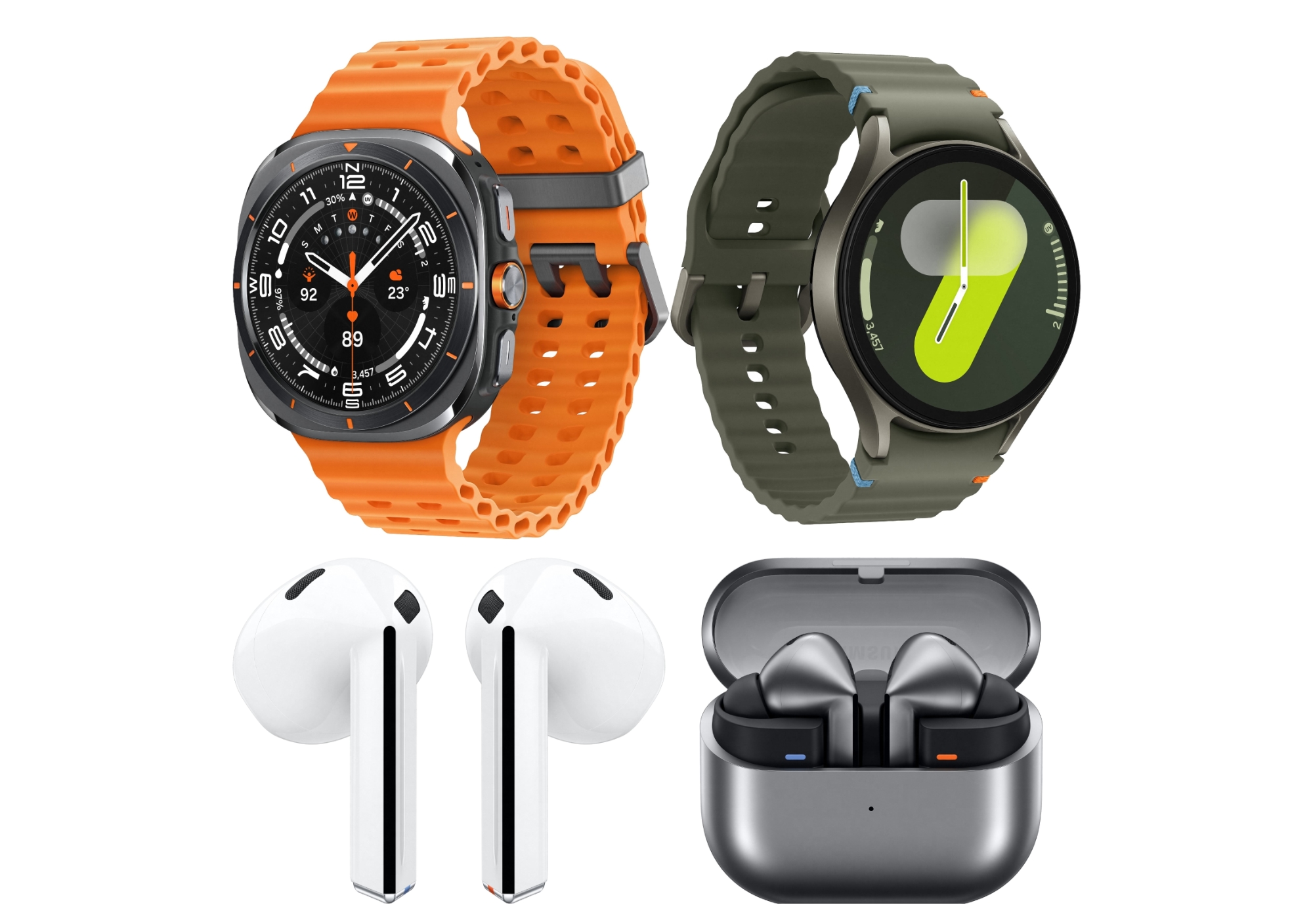 Інсайдер показав якісні зображення Samsung Galaxy Watch 7, Galaxy Watch Ultra, Galaxy Buds 3 і Galaxy Buds 3 Pro
