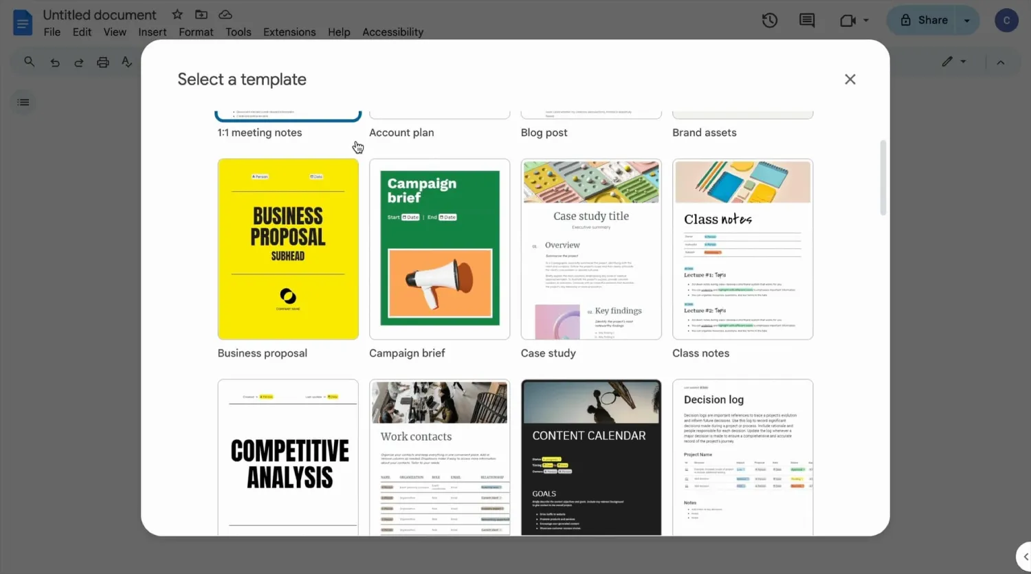 Élargir les possibilités : un aperçu des nouveaux modèles dans Google Docs