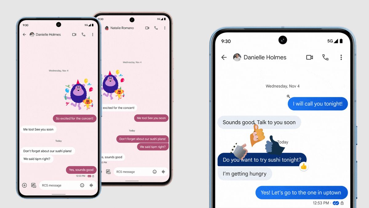 Google Messages : Nouveaux chats : de nouvelles possibilités