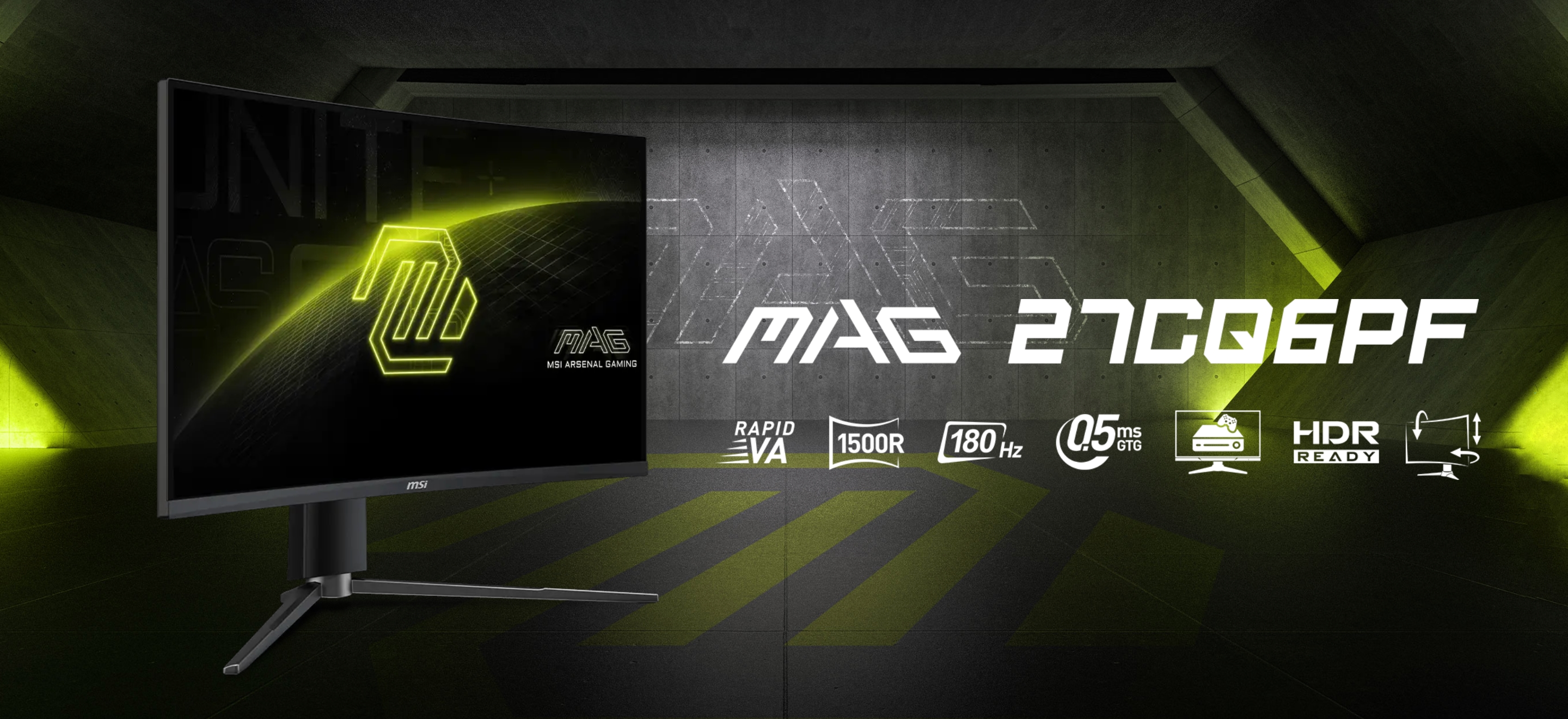 MSI MAG 27CQ6PF: Gaming monitor with 2K screen at 180Hz for $189