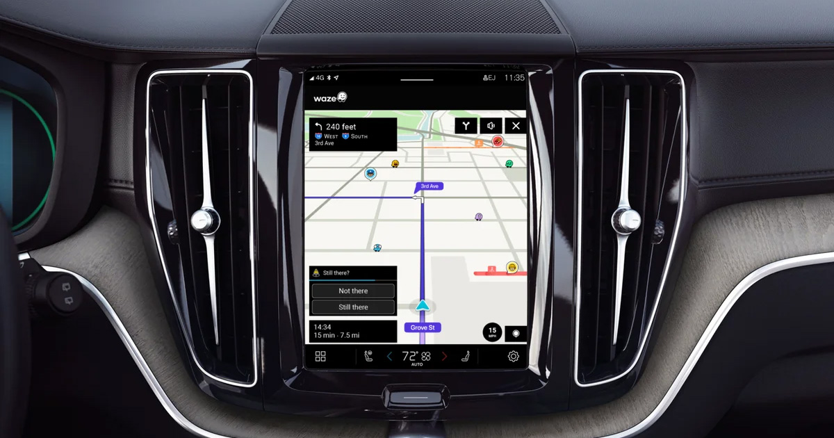 Waze integrated into Volvo XC60: new navigation options