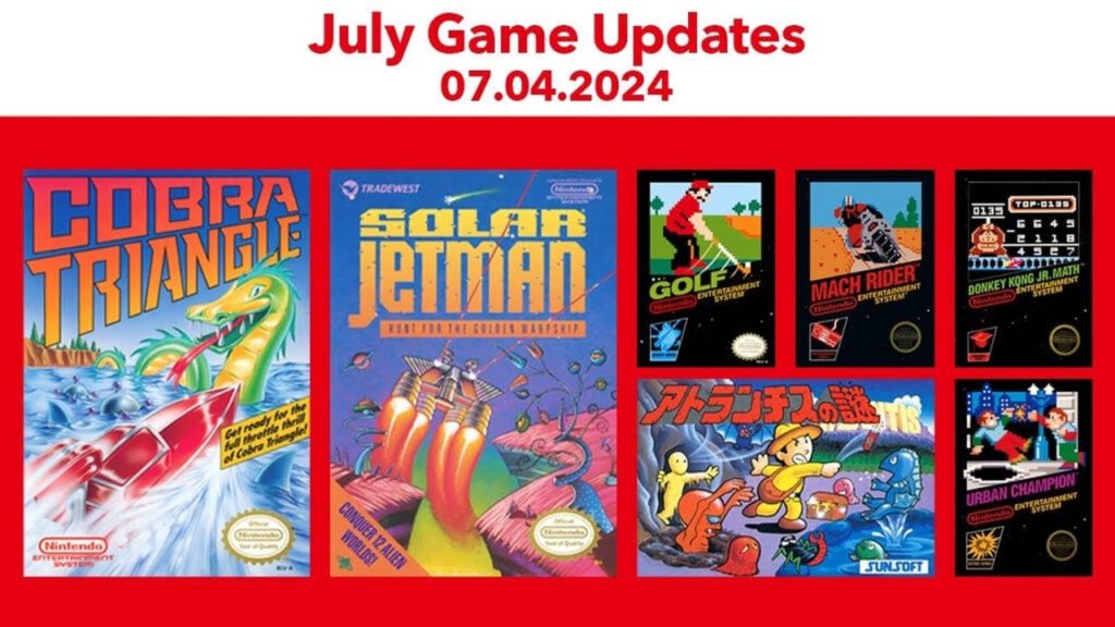 Каталог Nintendo Switch Online розширився завдяки Donkey Kong Jr. Math, SOLAR JETMAN, Golf  та ін