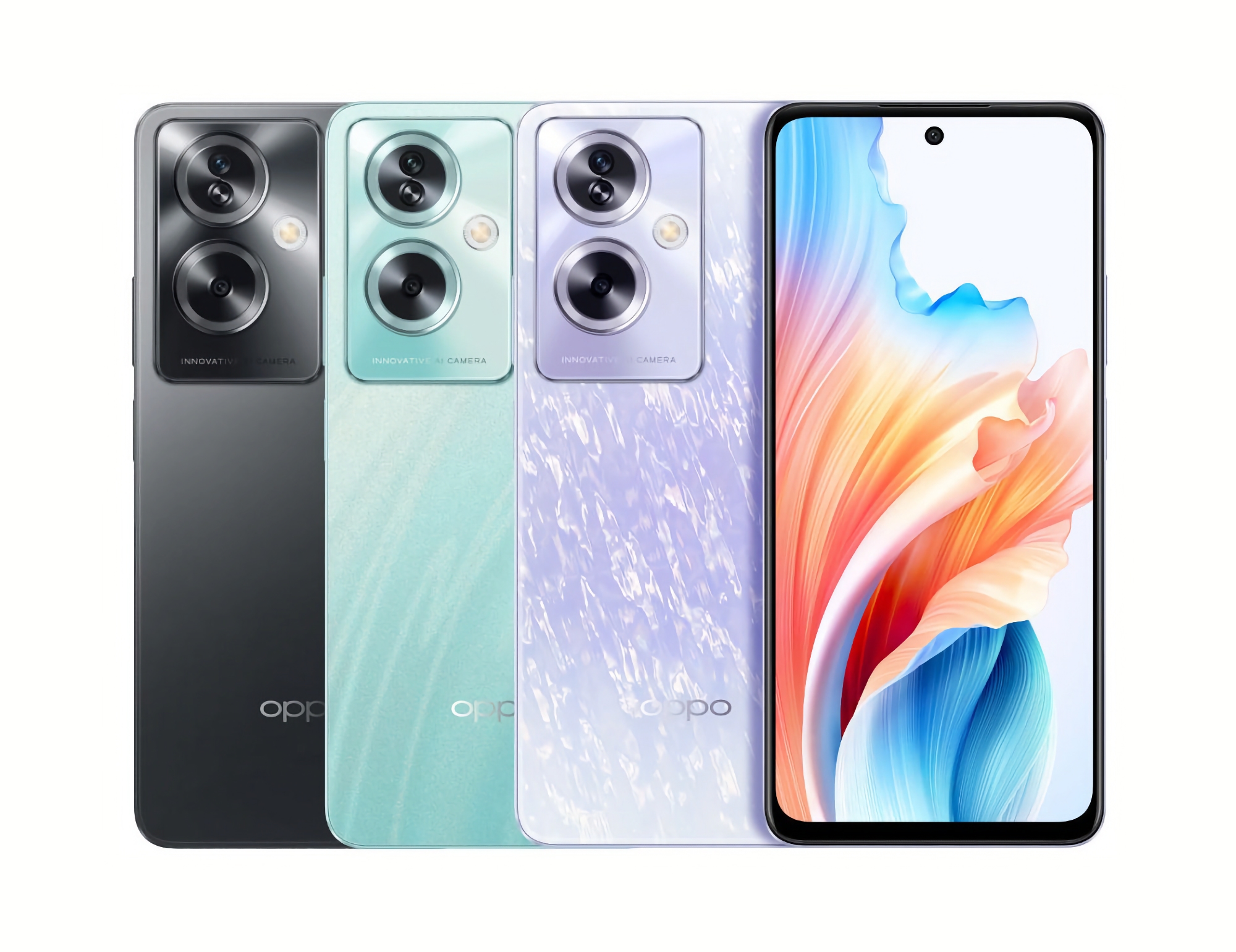 OPPO A2 5G : écran LCD 90Hz, puce MediaTek Dimensity 6020, jusqu'à 512GB de stockage, appareil photo 50MP et un prix à partir de 232$.