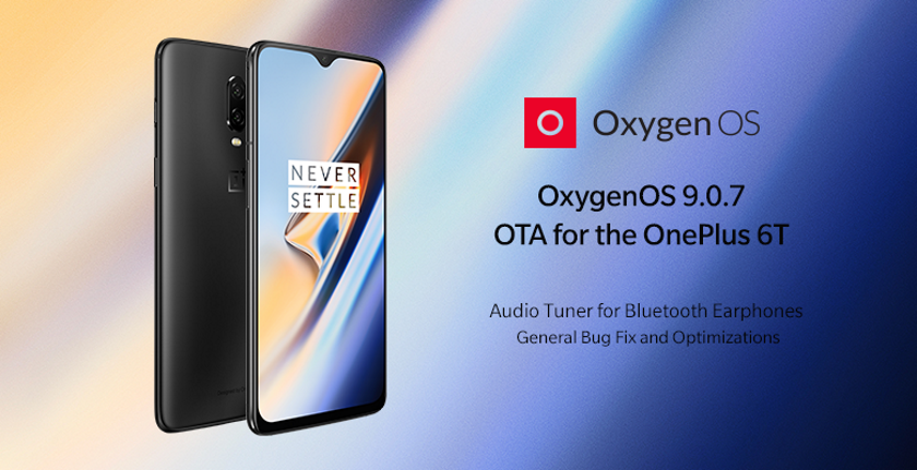 OnePlus выпустила прошивку OxygenOS 9.0.7 для OnePlus 6T