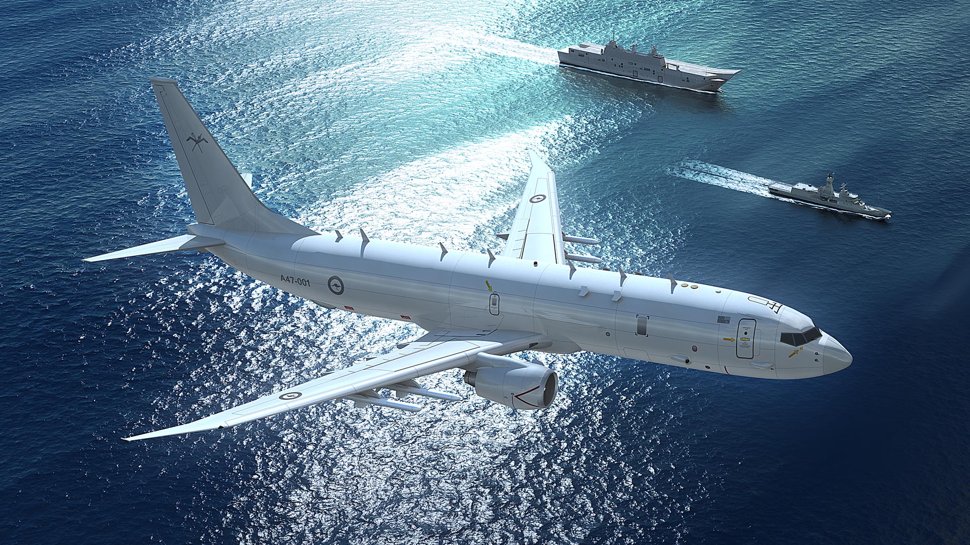 Australia sends P-8A Poseidon patrol aircraft to the Mediterranean Sea to participate in Operation SEA GUARDIAN 2022