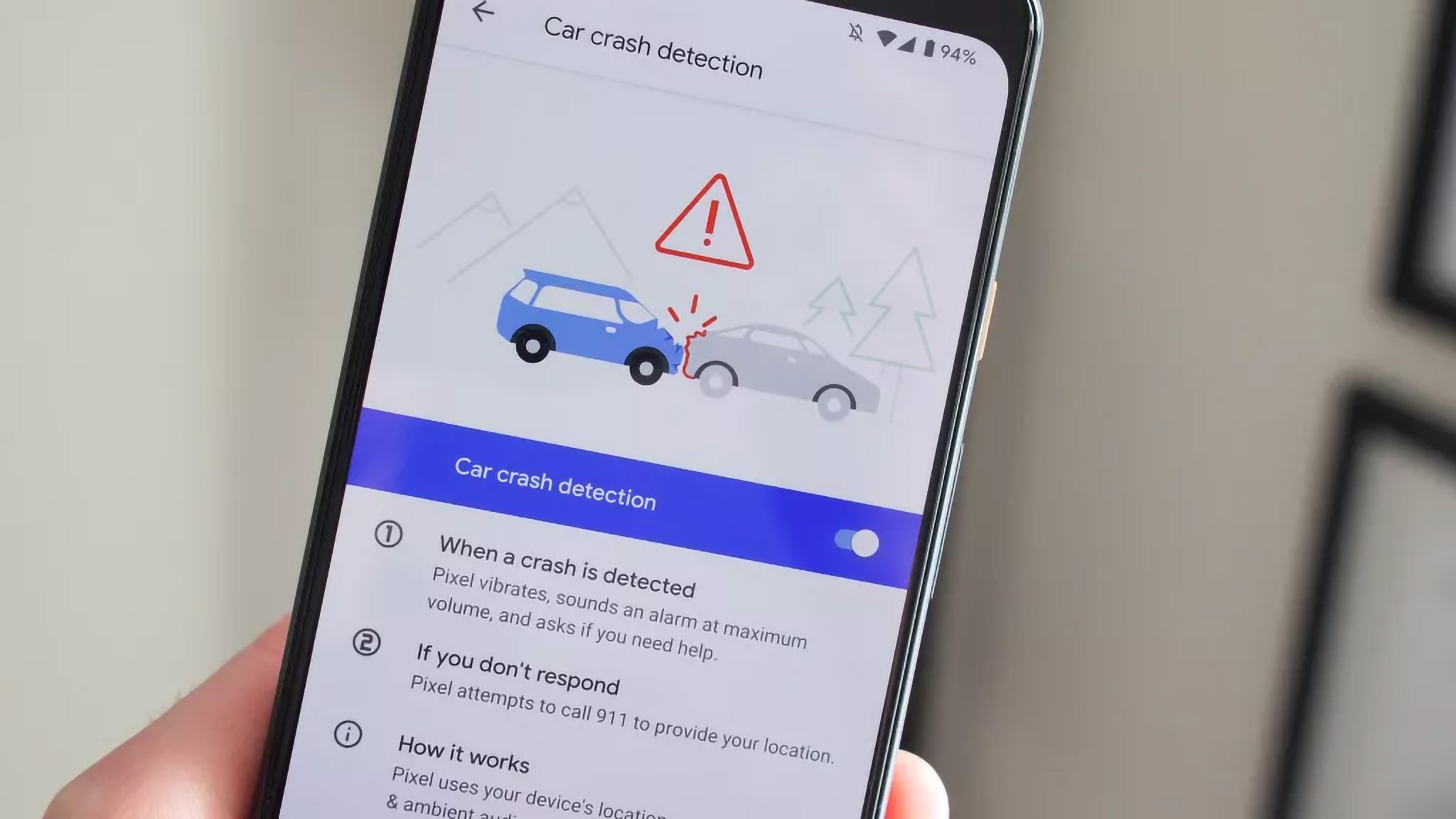 Google Pixel lance une nouvelle fonctionnalité : la détection des accidents de voiture