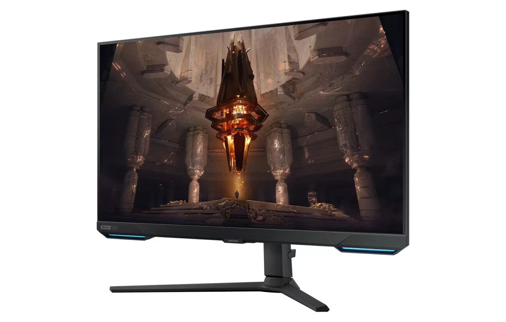 Samsung Dragon Knight G7 - Moniteur de jeu 4K intelligent de 32 pouces avec une fréquence d'images de 144 Hz, FreeSync Premium Pro, G-Sync et Tizen OS pour 715 $.