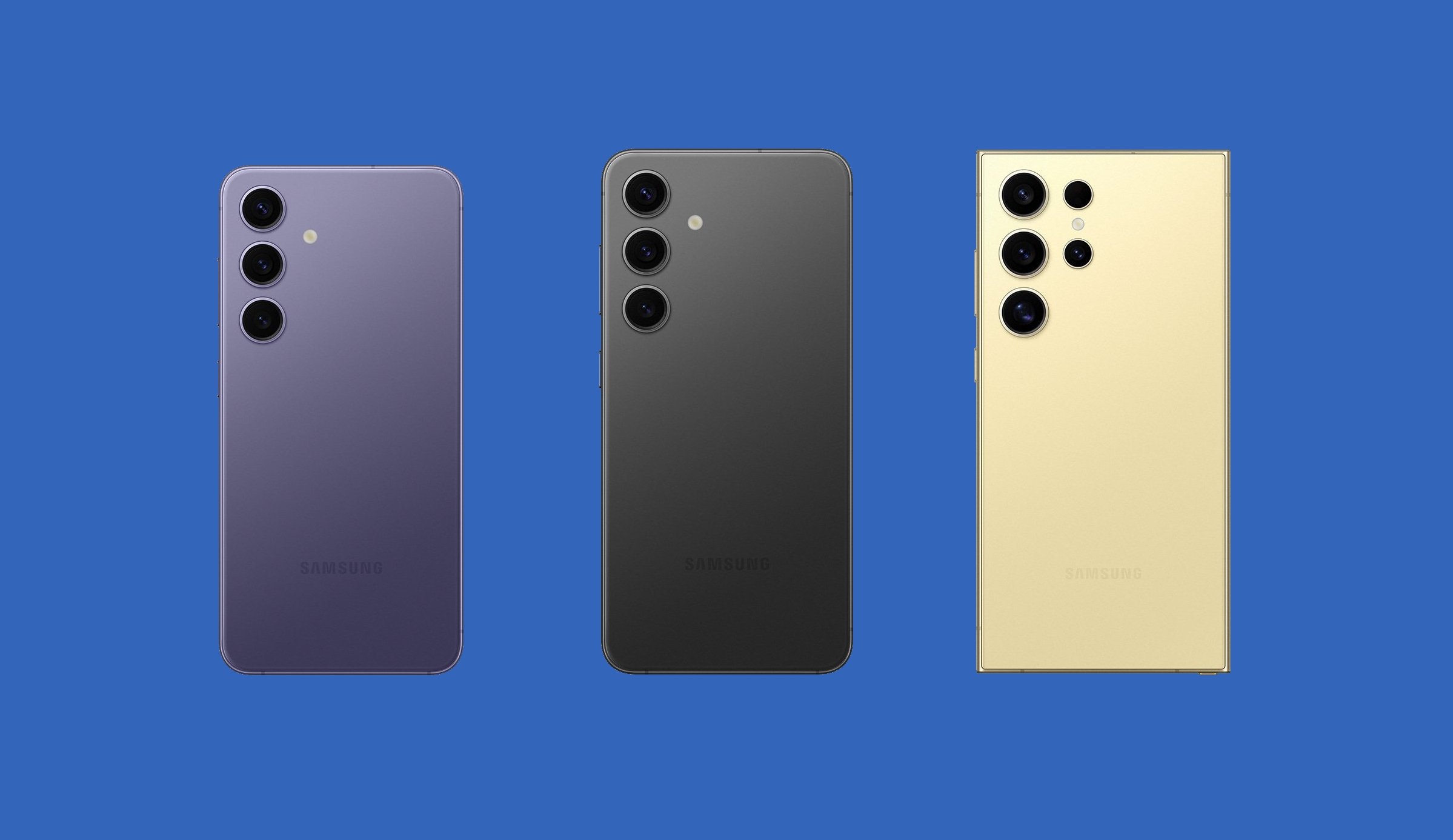 Les premières images officielles des Samsung Galaxy S24, Galaxy S24+ et Galaxy S24 Ultra ont fait surface.