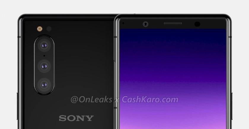 Sony Xperia 2 появилась на качественных рендерах: экран 21:9, тройная камера и сканер на боковой стороне