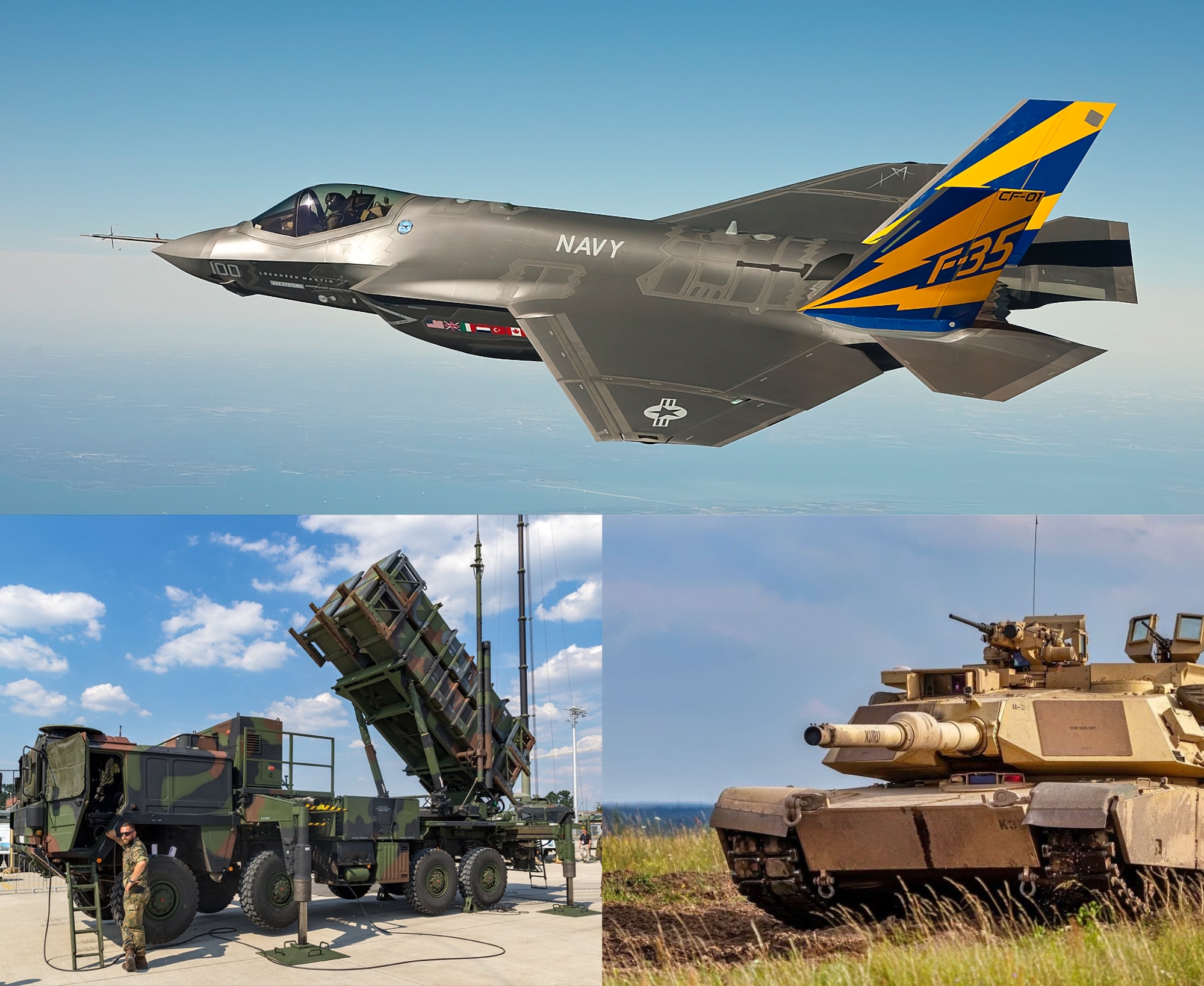 US gives Poland a $2bn loan to buy fifth-generation F-35 Lightning II fighter jets, Patriot SAMs and Abrams tanks