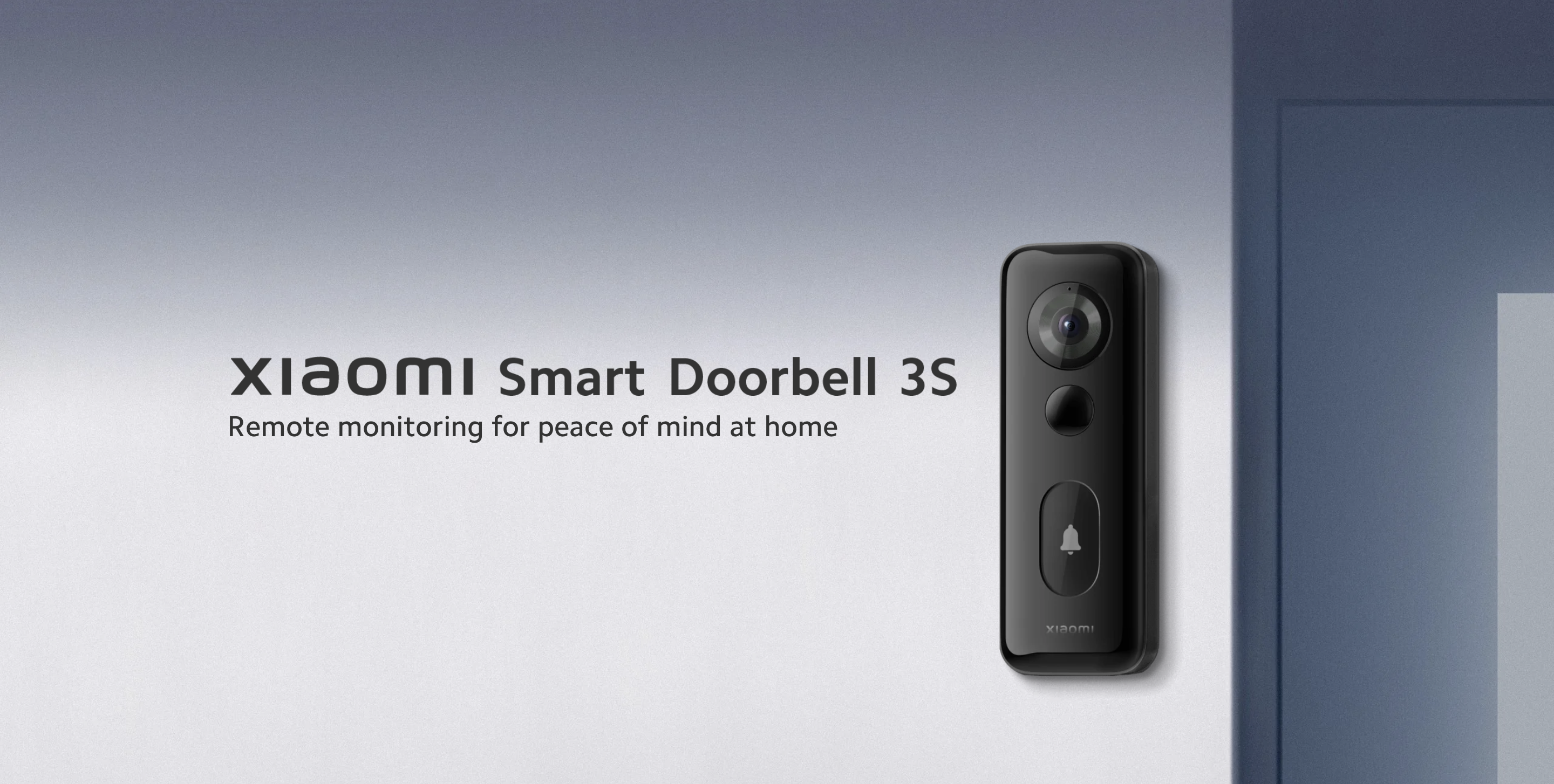 Xiaomi Smart Doorbell 3S with Wi-Fi 6 support, built-in camera and IP65 protection has made its global market debut