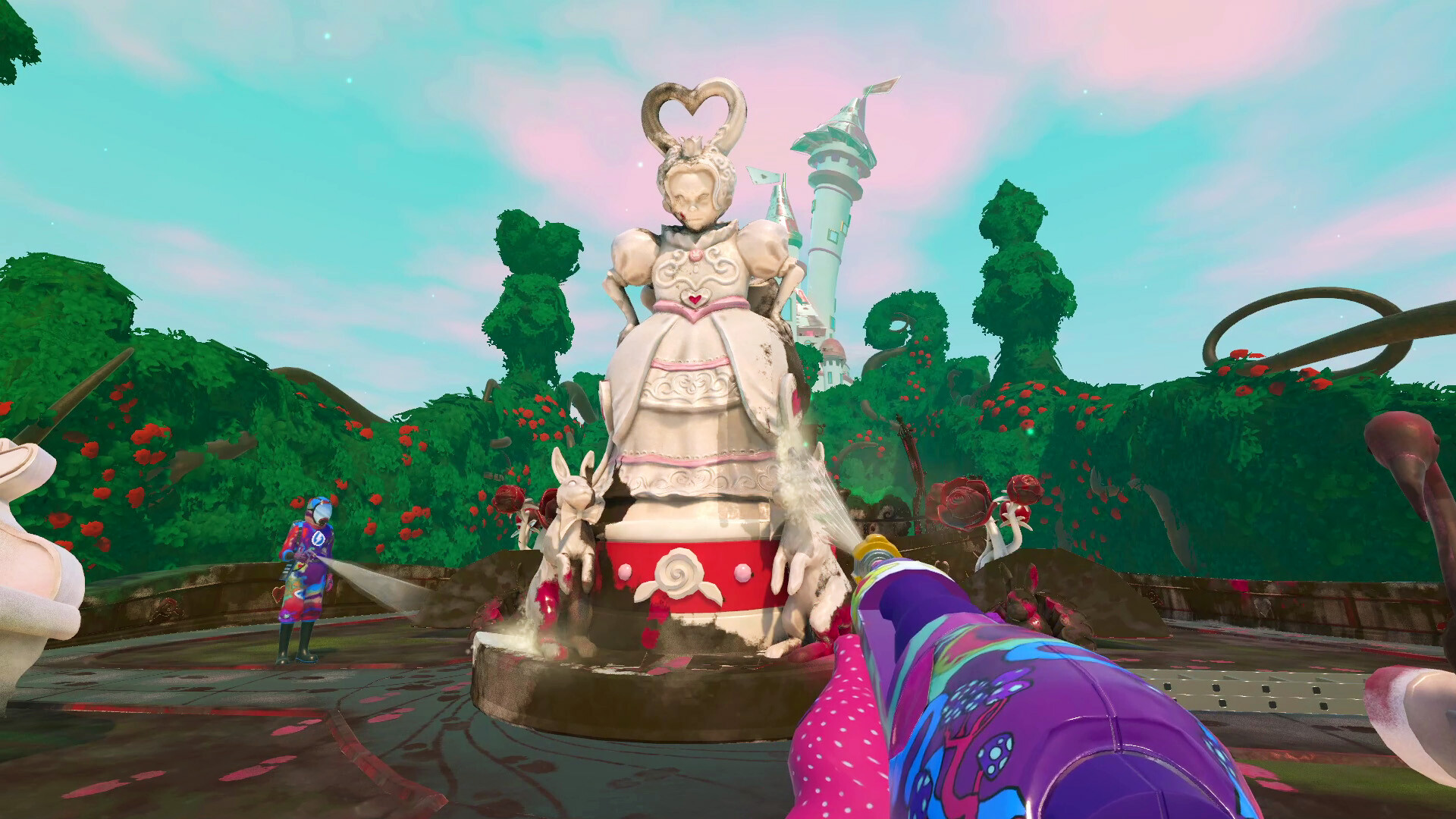 It's time to clean up Wonderland: PowerWash Simulator received Alice's Adventures expansion with new locations, costumes, and achievements