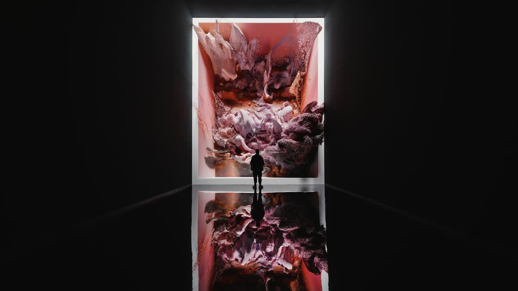 The Sanctuary gallery interior. Photo: Refik Anadol Studio