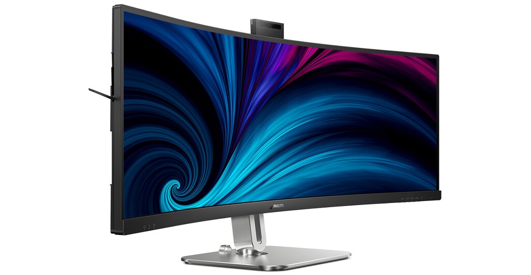 Philips 49B2U5900CH - Moniteur de bureau incurvé avec fréquence d'image de 75 Hz et haut-parleurs stéréo à partir de 1199 euros