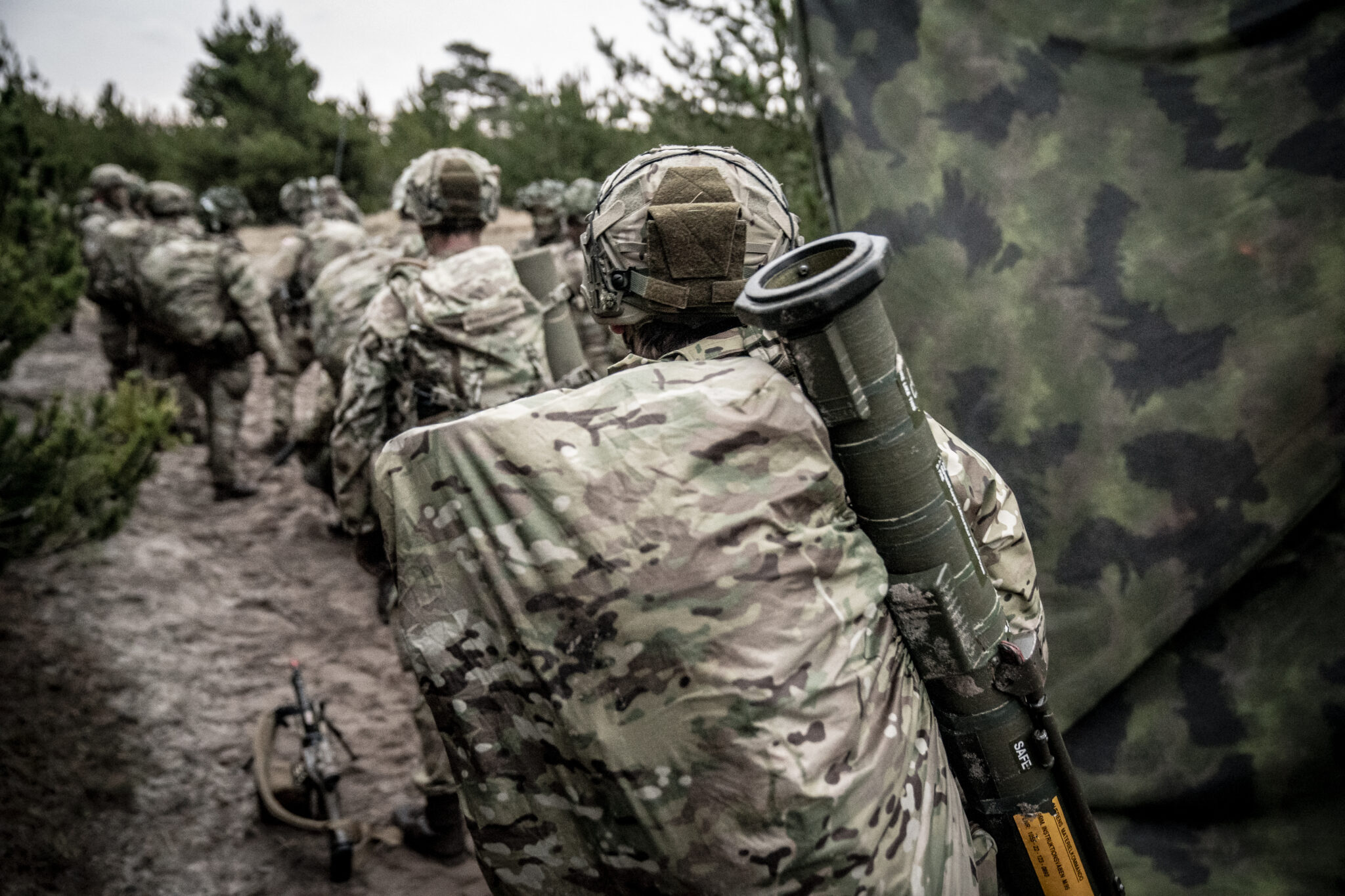 Данські солдати: Піхотний полк Шлезвіг відточує навички на полігоні